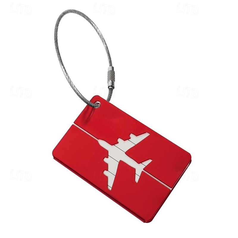 30 stuks metalen bagagelabels – reistaslabels in de vorm van een vliegtuig, zakelijk geschenk, kofferlabels voor ingecheckte bagage 2025 - $6.99 –P8