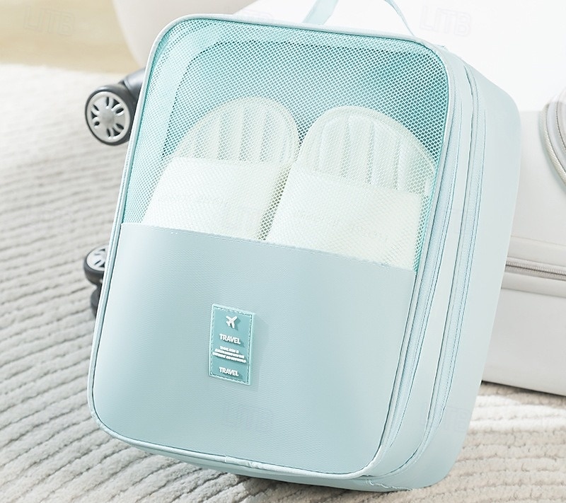 Bolsa de viaje para guardar zapatos, organizador de zapatos portátil a prueba de polvo y engrosado de 3 capas, práctico estuche de viaje. 2026 - $9.99 –P10