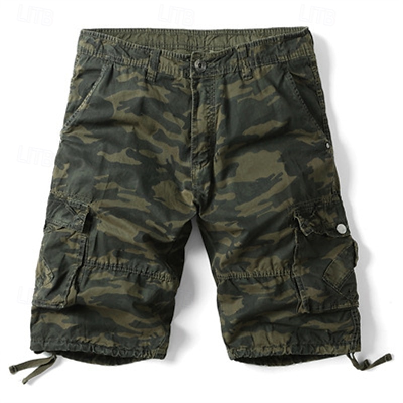 Per uomo Pantaloncini cargo Pantaloncini mimetici Shorts Pantaloncini Estivi Multi-tasche Tasca con Patta Semplice Mimetico Comodità Indossabile Lunghezza al ginocchio All'aperto Sport Quotidiano del 2025 a $27.99 –P9