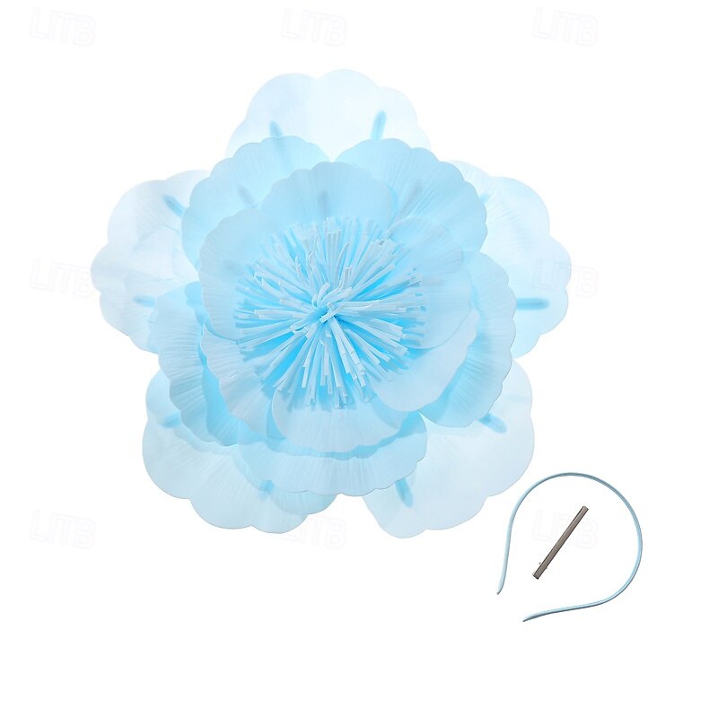 Tocados Poliéster Boda Fiesta de Noche Elegante Boda Con Flor Celada Sombreros 2025 - $17.49 –P5