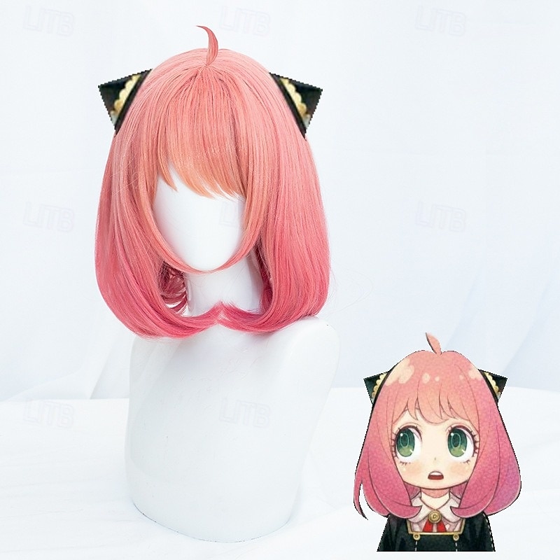 Parrucche Cosplay Donna Bob con Frangia  Fibra Resistente al Calore Capelli Ricci Dritti Rosa Teen Adulti Anime Parrucchino  Capelli Sintetici del 2026 a $16.99 –P1