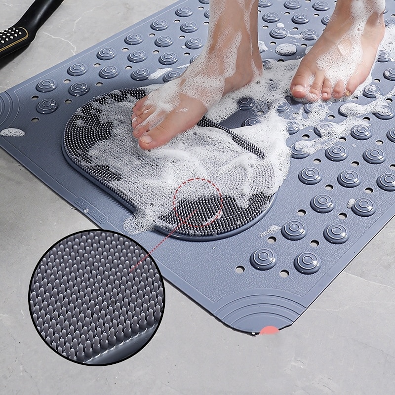 1 tappetino antiscivolo in gomma per il bagno - tappetino per piedi da doccia con fori di drenaggio &ventose - per bagno cucina lavanderia &camera da letto - adatto a superfici bagnate - regalo del 2025 a $15.99 –P5