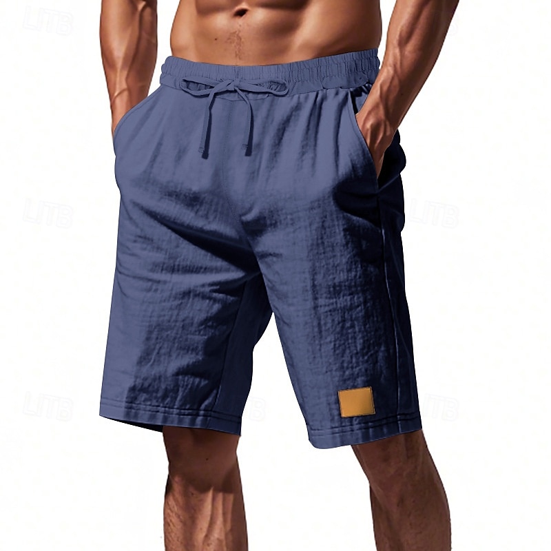Per uomo Shorts Shorts di Lino Pantaloncini Estivi Shorts da Spiaggia Coulisse Elastico in vita Gamba Dritta Semplice Comodità Traspirante Lunghezza al ginocchio All'aperto Quotidiano Ferie Moda del 2025 a $18.99 –P8
