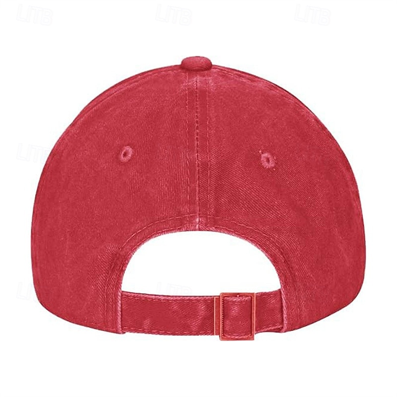 Men's Baseball Cap Sun Hat Trucker Hat Black Wine Cotton Adjustable Fashion Daily Wear Festival Graphic Pattern Casual / Daily 2025 - $7.99 –P4