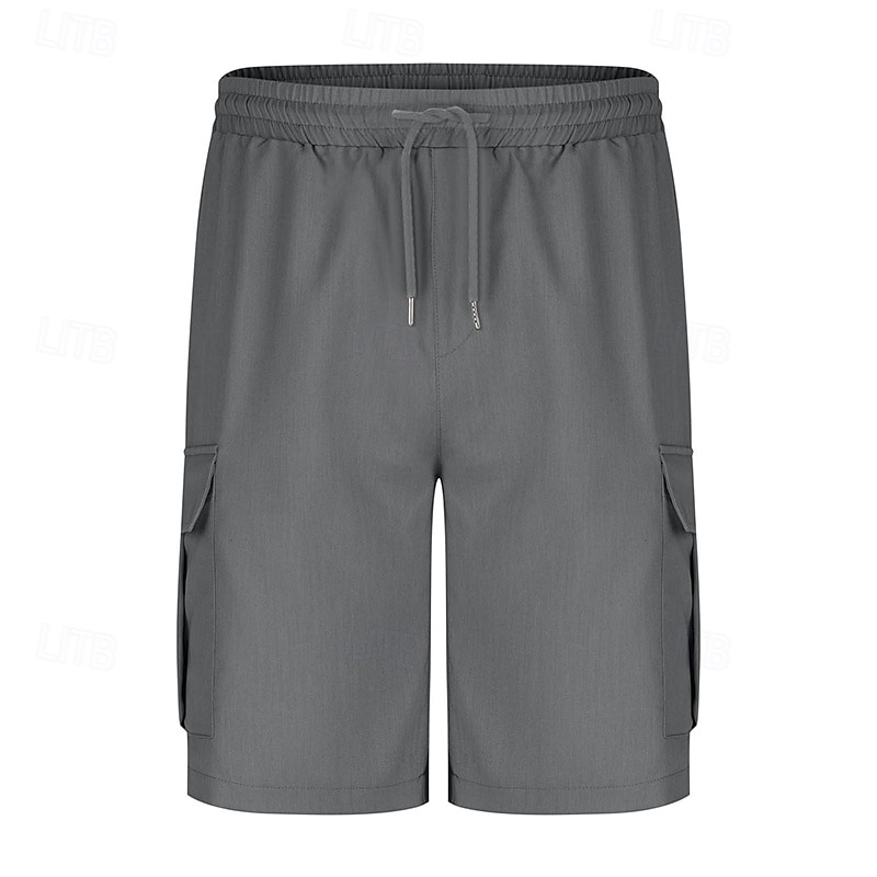 Per uomo Pantaloncini cargo Shorts Pantaloncini Estivi Coulisse Elastico in vita Multi-tasche Semplice Comodità Indossabile Lunghezza al ginocchio All'aperto Sport Quotidiano Moda Casual Nero Blu del 2025 a $18.99 –P14