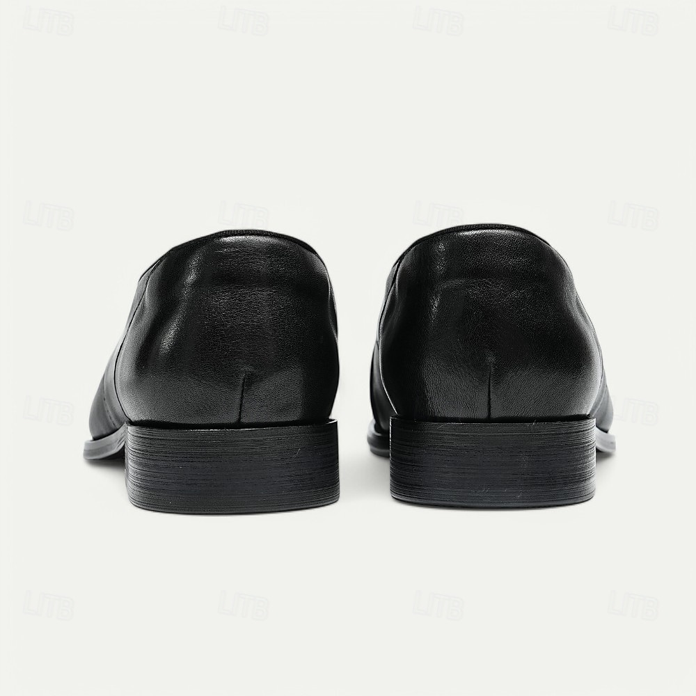 mocassins masculinos de couro feitos à mão - sapatos sociais slip-on cinza com tiras cruzadas para kentucky derby, negócios e eventos formais de 2026 por $109.99 –P9