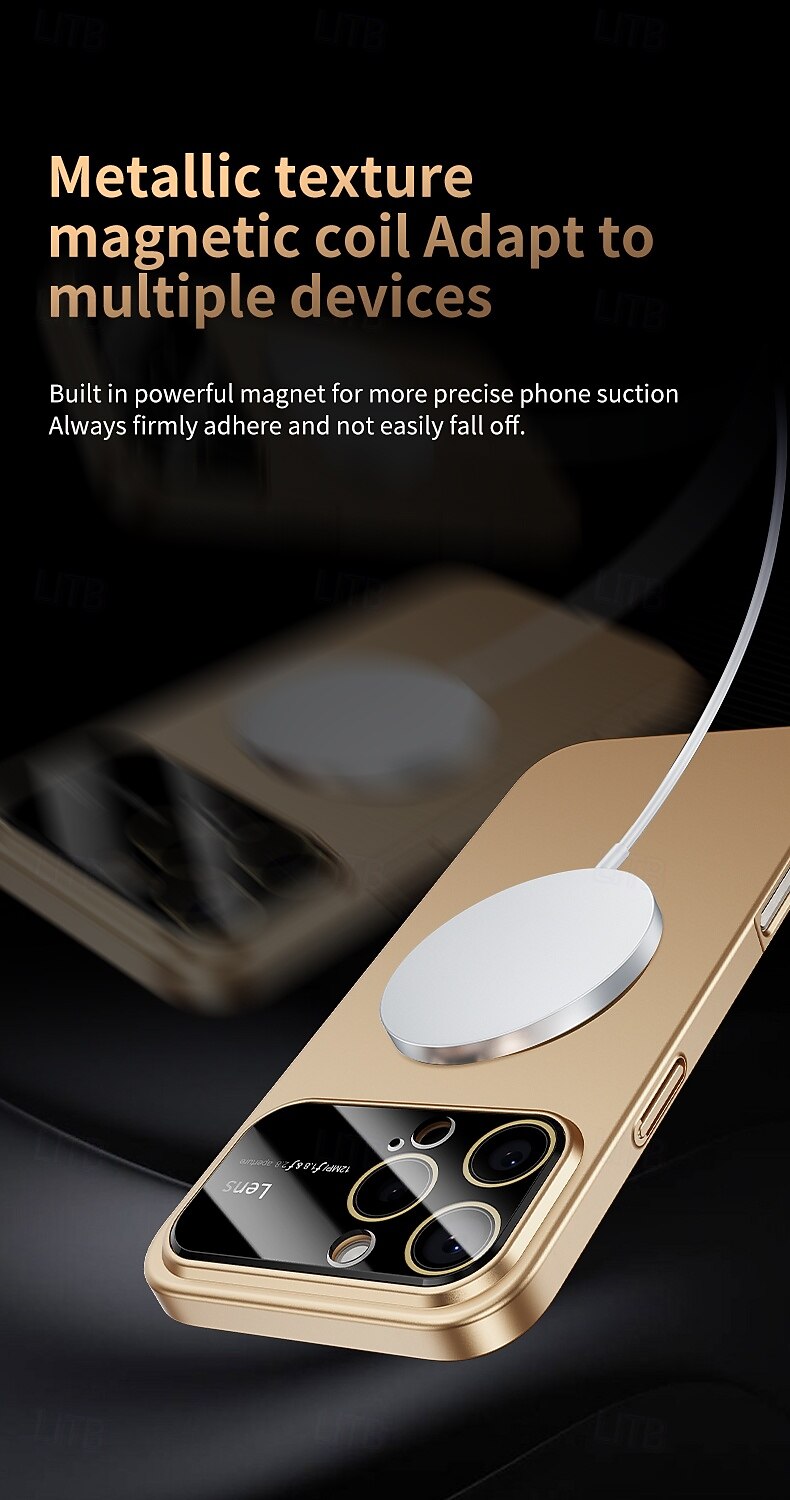 телефон Кейс для Назначение iPhone 17 Pro Max 17 Air i16 15 14 Pro Max Plus 15 14 Pro Max 13 12 Pro Max Кейс на заднюю панель Магнитный Поддержка беспроводной зарядки Защита от удара Ретро ПК 2025 - $11.99 –P12