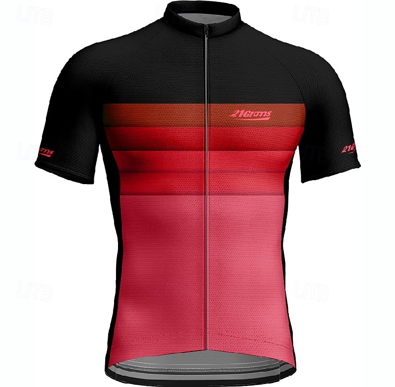 Męskie Koszulka rowerowa Gradient Krótki rękaw Rower Tee Tshirt Dżersej z 3 tylnymi kieszeniami Kolarstwo górskie Szybkie wysychanie Anatomiczny kształt Odprowadzające wilgoć Oddychający Sport Żółty 2026 - $28.99 –P17