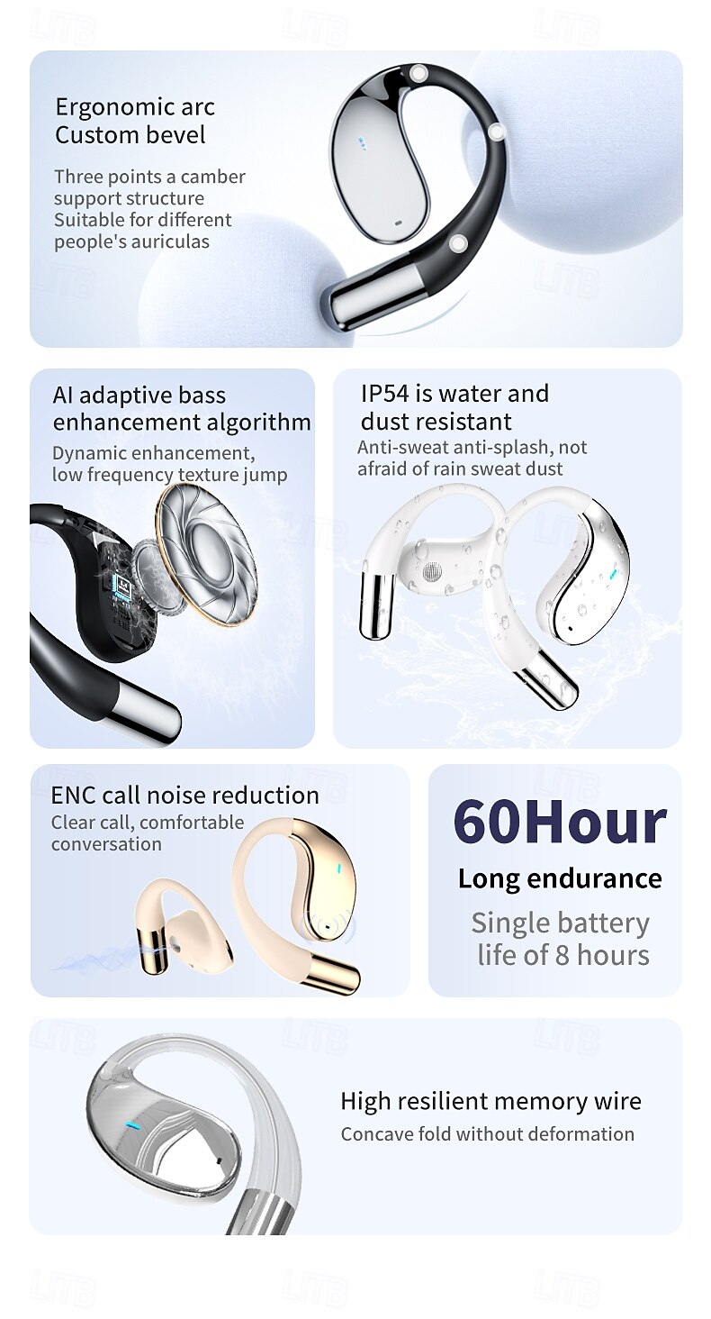 3-в-1 беспроводные наушники BT V5.4 с реальным переводом музыка перевод на 144 языка сенсорные наушники ИИ переводные наушники подарок на День святого Валентина 2026 - $18.99 –P2