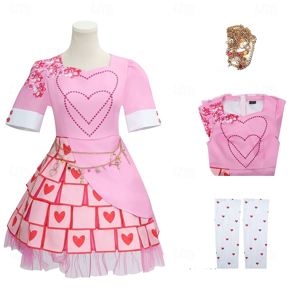 Descendants, la montée du rouge Les enfants Bridget Robe Costume Cosplay Cosplay de Film for Femmes Adulte Journée des enfants Nouvel An Mascarade Tenue Quotidienne de 2025 ? $48.99 -P5