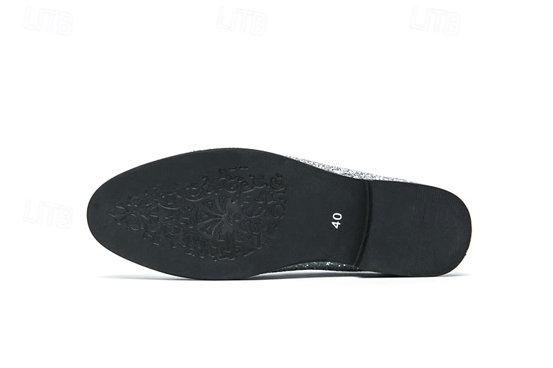 pánské plesové boty - zlaté třpytivé slip-on mokasíny pro okouzlující večerní nošení 2025 - $34.99 –P6