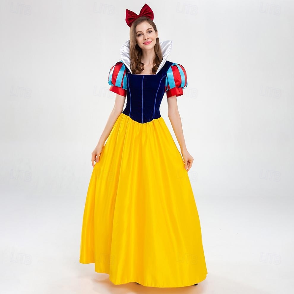 Schnee und die sieben Freunde Prinzessin Fee Kleid Cosplay Kostüm Umhang Verkleiden for Damen Erwachsene Halloween Karneval Party Leistung 2026 - $65.99 –P5