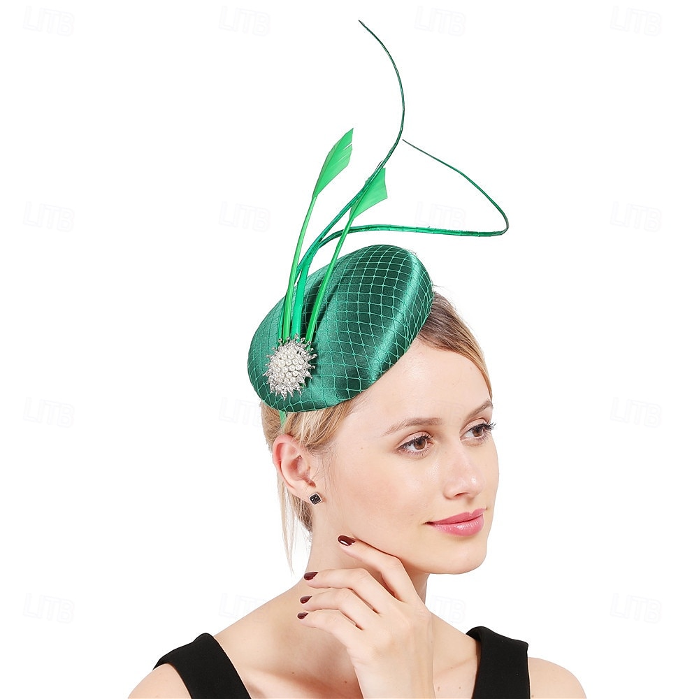 Headdress Fabric Fedora Hat Wedding Birthday Tea Party Horse Race Cocktail Elegant Vintage Cute With Floral Headpiece Headwear 2026 - $22.99 –P3