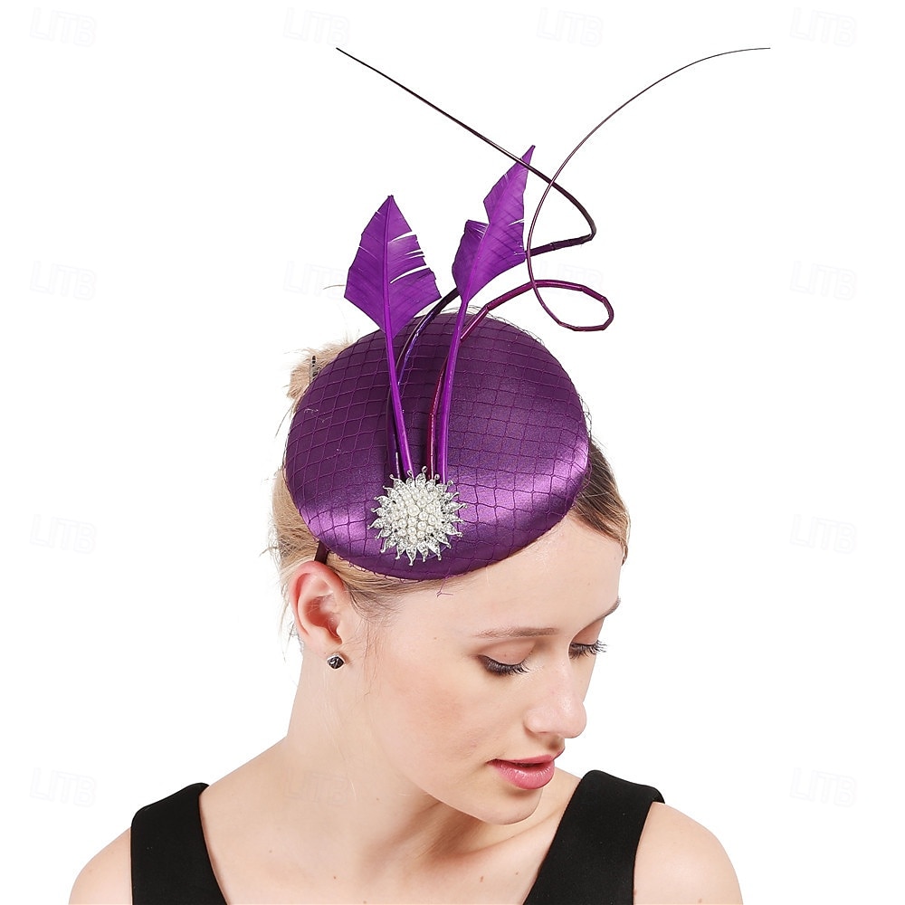Headdress Fabric Fedora Hat Wedding Birthday Tea Party Horse Race Cocktail Elegant Vintage Cute With Floral Headpiece Headwear 2026 - $22.99 –P5