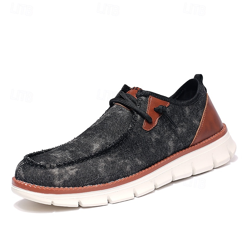 tênis masculino moderno slip-on, malha cinza com sola acolchoada, conforto leve para uso diário de 2025 por $26.99 –P2