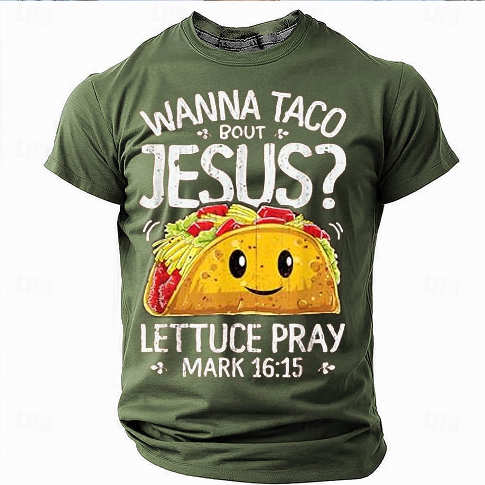Påske Herre Jesus T skjorte Kortermet T skjorte 3D-utskrift Crew-hals Skjorte Designer Fritid Fest Ferie Svart Rød Blå Sommer Vår Klær S M L XL XXL XXXL 2025 - $17.99 -P2