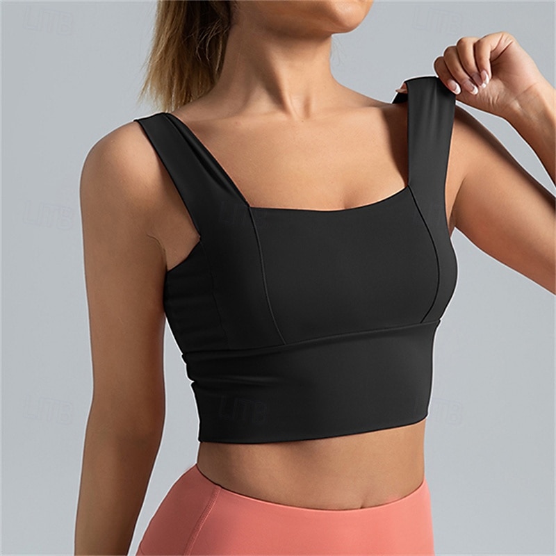Per donna Sostegno leggero Reggiseno sportivo Reggiseno da corsa Schiena aperta Senza ferretto Top reggiseno Imbottito Fitness Sport ricreativo Corsa Traspirante Leggero Morbido Spandex Rosa scuro del 2025 a $20.79 –P11