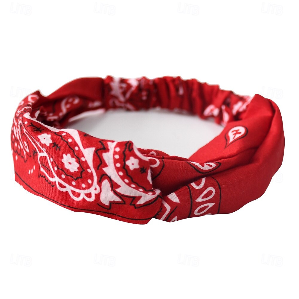 Fasce per testa bohemien elastiche con motivo paisley fasce per capelli in poliestere traspirante per danza hip hop e sport fasce rinfrescanti per sport abbigliamento casual tessuto assorbente del 2025 a $9.49 –P12