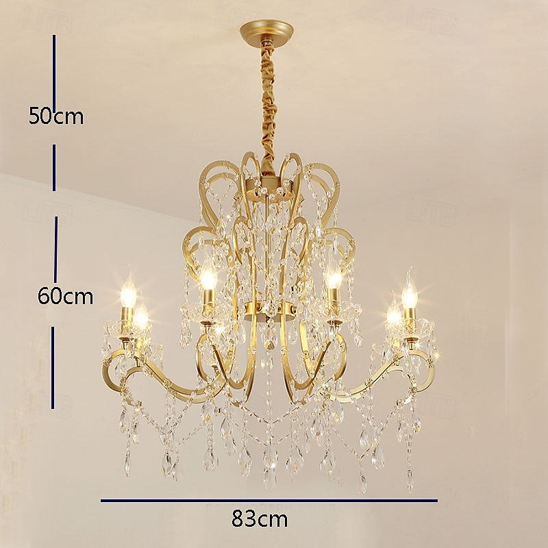 4-Light 6-Light 50 cm Pendant Lantern Design Chandelier Metal Painted Finishes Modern 110-120V 220-240V 2025 - $648.27 –P6