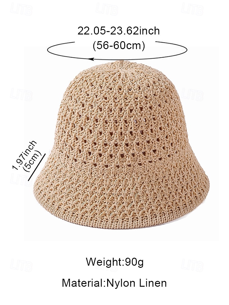 Women's Vintage Straw Bucket Hat – Handwoven Breathable Sun Hat, Lightweight & Foldable, Elegant Beach Hat for Summer Vacations, Travel and Outdoor Activities 2026 - $11.99 –P9