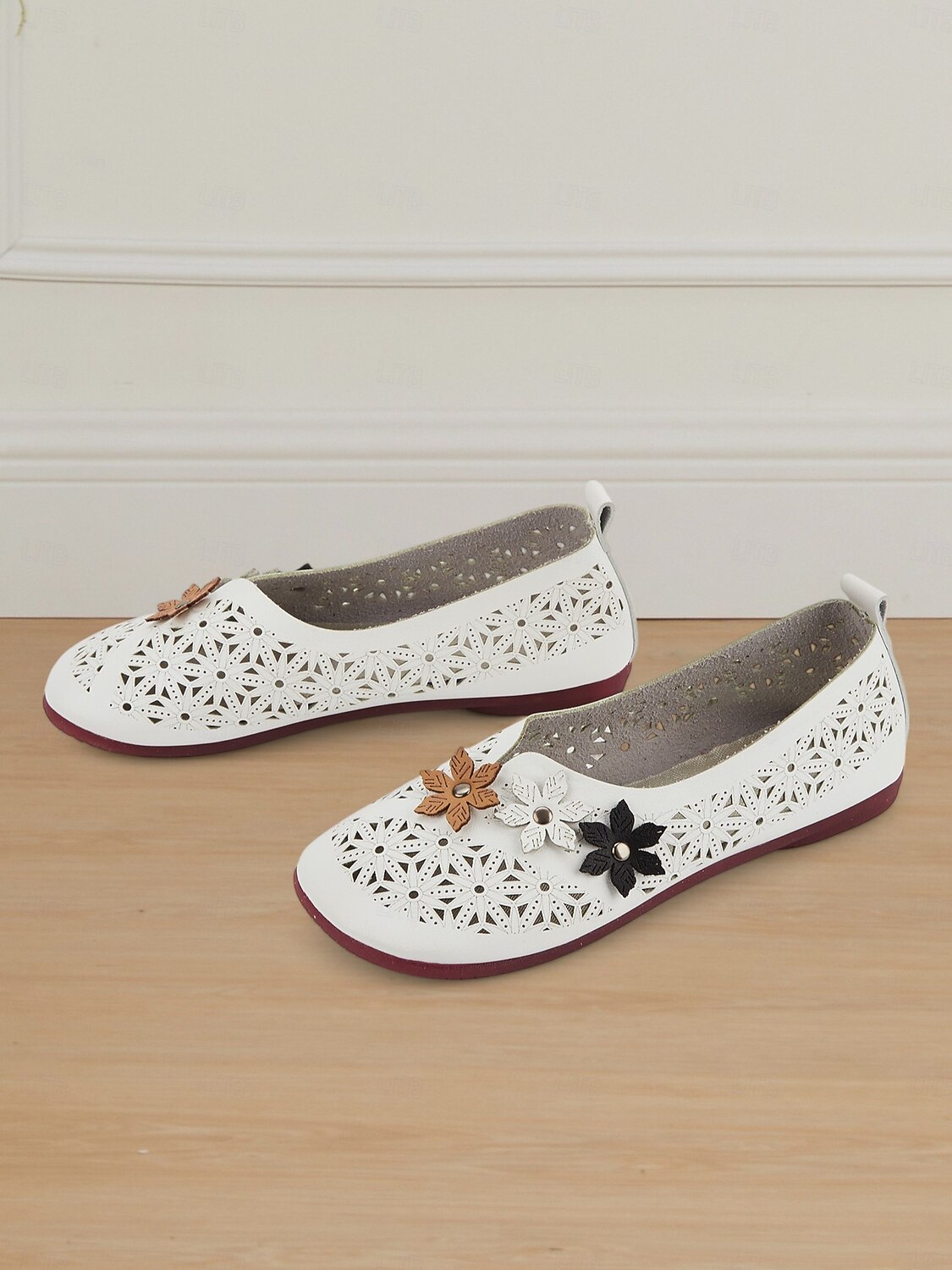 pantofi slip-on cu decupaj floral pentru femei - pantofi desculți respirabili și confortabili pentru ameliorarea bunionului și purtarea zilnică 2025 - $21.99 -P3