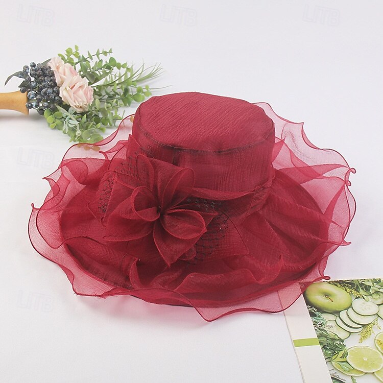 Accesoriu de Păr Tul Nuntă Serată Elegant Nuntă Cu Flori Diadema Articole Pentru Cap 2025 - $20.99 –P8
