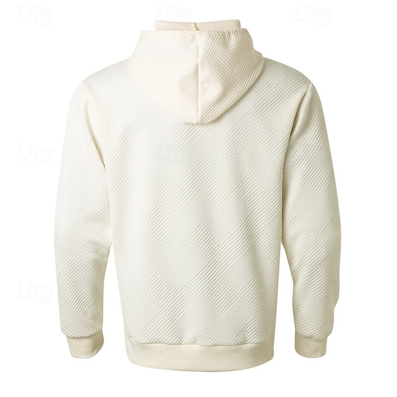 Bărbați Hanorac cu Glugă Caisă Negru Capișon Simplu Jacquard Buzunar Sporturi & Exterior Zilnic Concediu Poliester Șic Stradă De Bază Casual Vară Primăvară Îmbrăcăminte Hanorace hanorace 2025 - AU $36.39 –P6