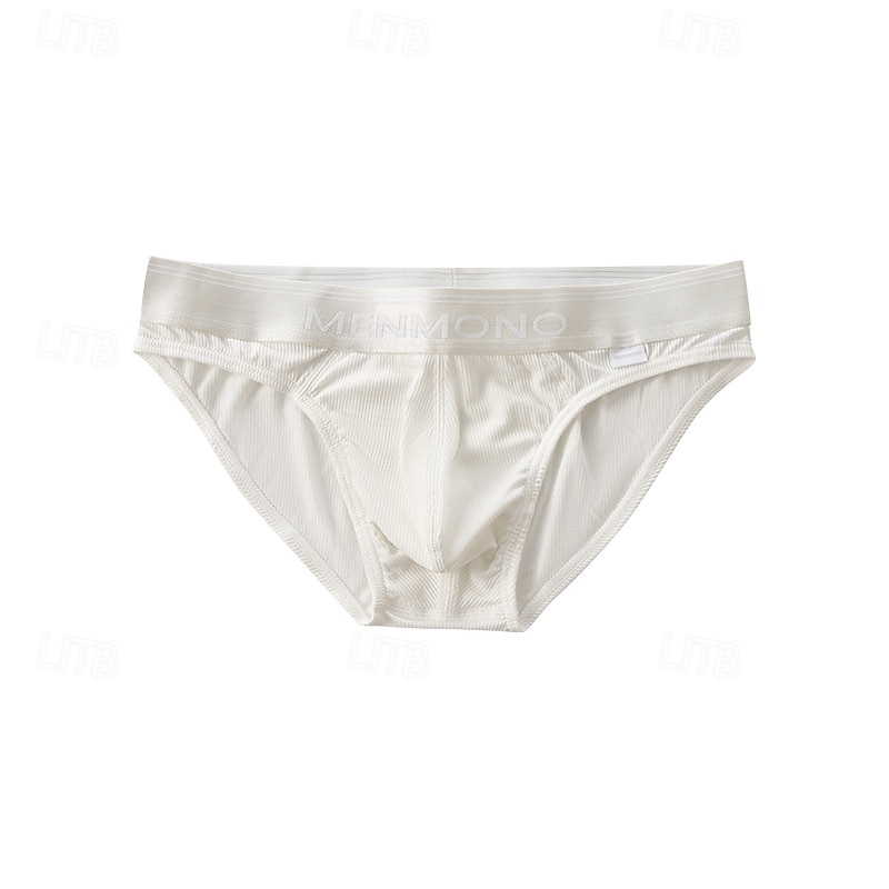 Hombre 1 pc Bragas básicas Slip Retazos Poliéster Transpirable Suave Cómodo Refranes y citas Tiro Medio Negro Blanco 2025 - $10.49 –P6