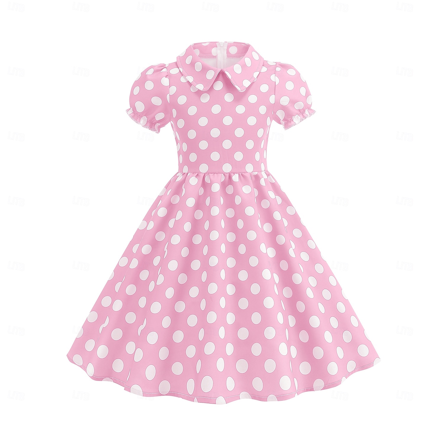 Retro / vintage Femtiotal Klänningar Swing klänning Prickiga Flickor Karnival Maskerad Dagliga kläder Möhippa Barn Klänning Hemkomstklänningar 2025 - $26.99 –P1