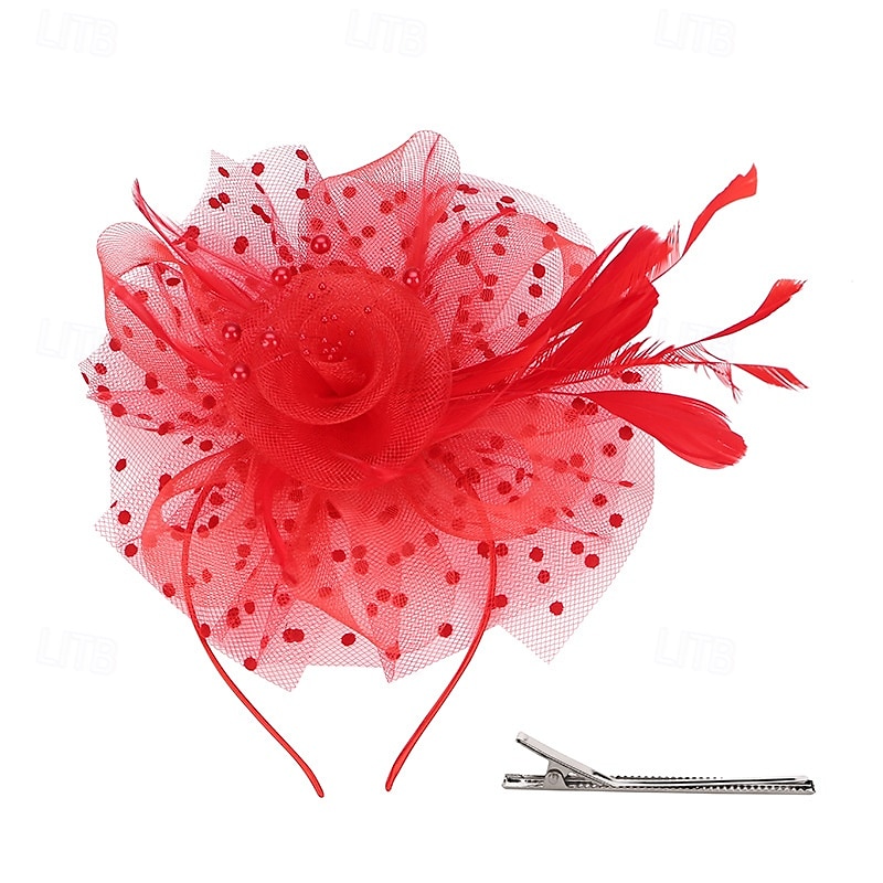Peça para Cabeça Tule Penas Casamento Festa de Noite Elegante Casamento Com Penas Capacete Chapéu de 2025 por $12.99 –P6
