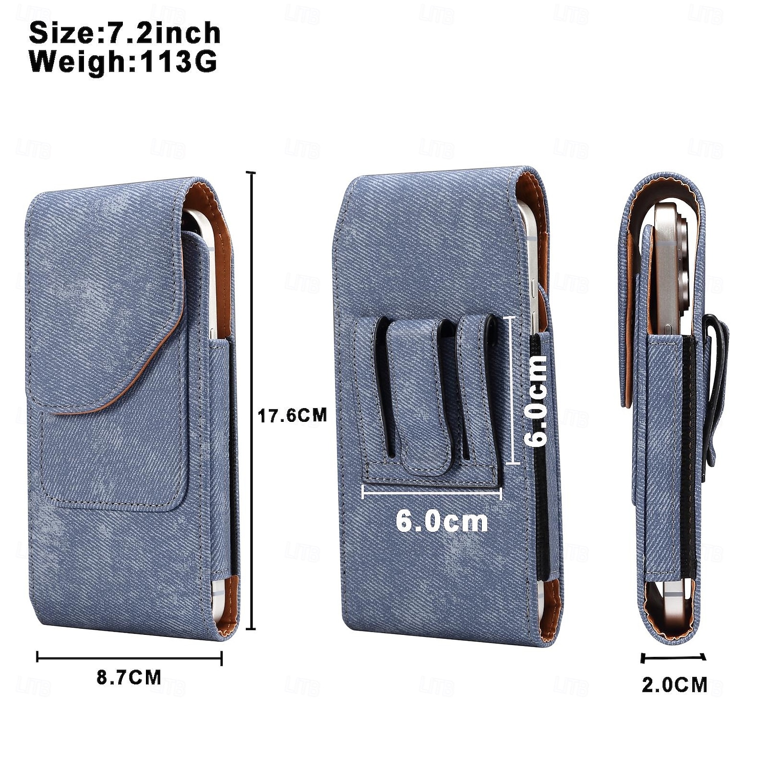 Men Cellphone Loop Holster Case Belt Waist Bag Props PU Leather Purse Phone Wallet Vintage Belt Mobile Phone Protective Sheath 2026 - $16.99 –P11