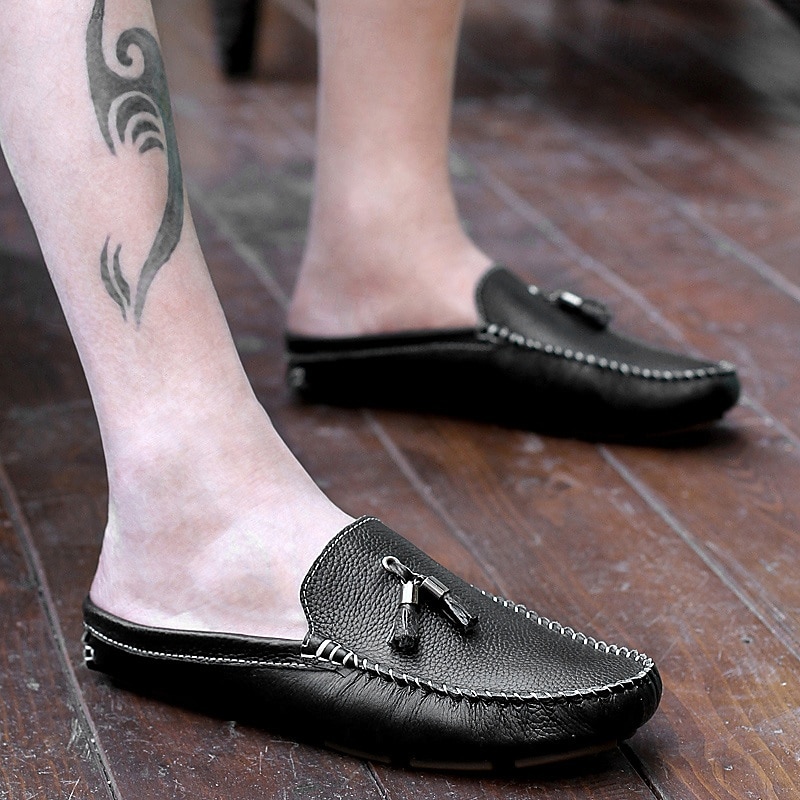 mocasini pentru bărbați din piele naturală – pantofi de șofer clasici cu ciucuri, mocasini casual confortabili pentru afaceri și purtare zilnică 2025 - $54.99 –P3