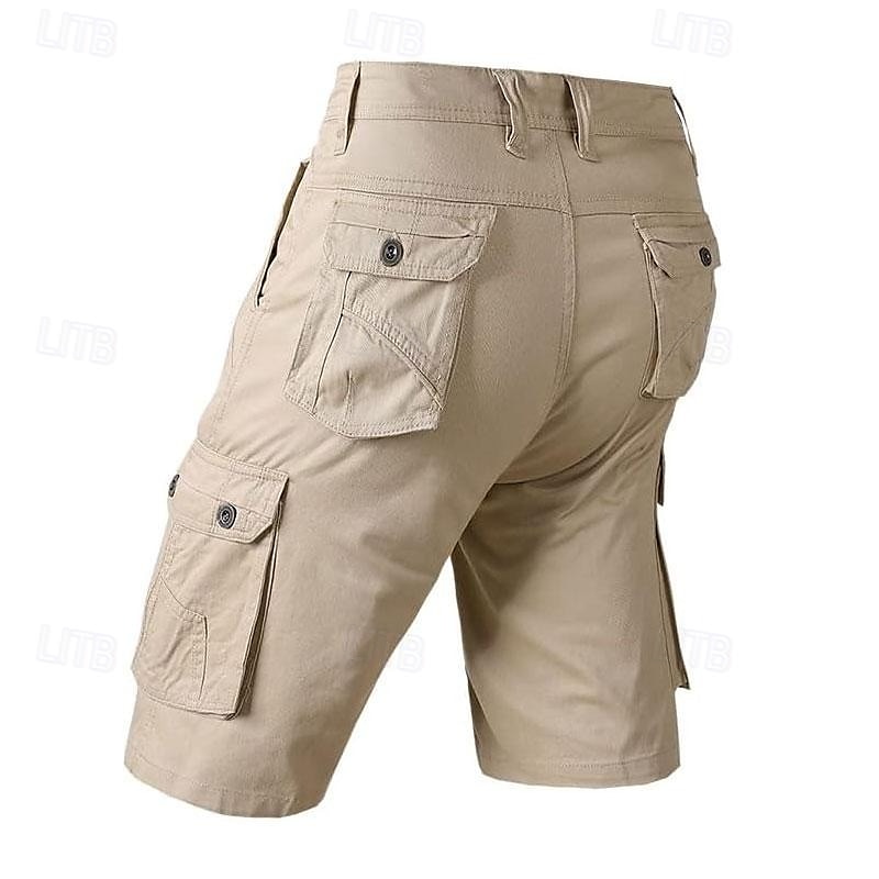 Men's Letter Printed Funny Cargo Shorts Work Shorts Mid Waist Classic Casual Outdoor Camping & Hiking Multiple Pockets Designer Clothing Apparel 2025 - $30.99 –P7