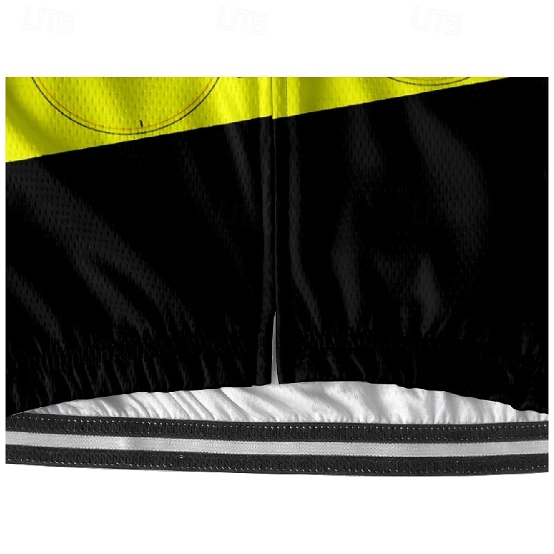 2025年 男性用 サイクリングジャージー 文字&番号 半袖 バイク Tシャツ ジャージー 3つのリアポケット付き マウンテンサイクリング 速乾性 人間工学デザイン ウィッキング 高通気性 スポーツ イエロー ブルー パープル 衣類  コレクション – $25.99 –P4