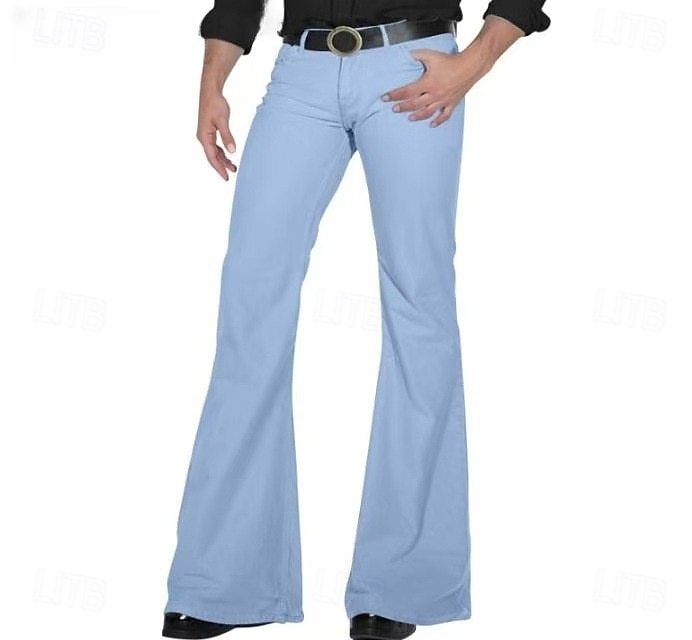 Retro / vintage Anii 1960 Hippie Pantaloni Pantaloni cu fund clopot Hippie Bărbați Halloween Carnaval Mascaradă Petrecere și seară festival de muzică Parada Mândriei Adulți Pantaloni Toate Sezoanele 2025 - $24.99 –P4