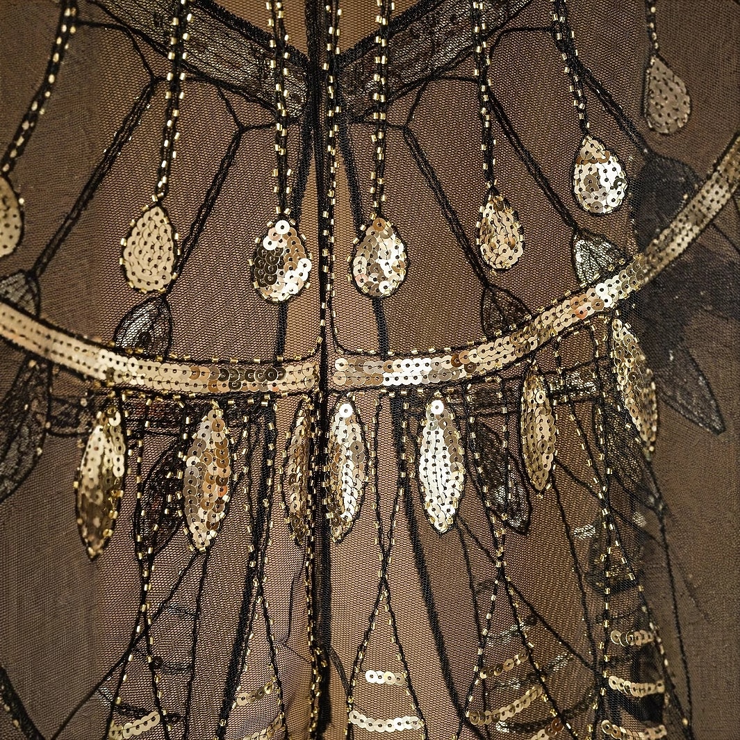 Rugido 20s 1920s Retro Antiguo Chales estilo flapper El gran Gatsby Chica de la aleta Lentejuelas Franja Disfraz Mujer Carnaval Fiesta de Noche Boda Mascarada Adulto Chal 2026 - $15.49 –P7