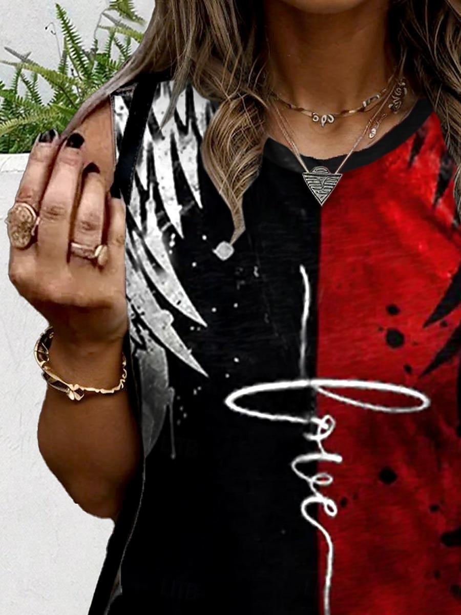 Dame Camisole Tank Top Grafisk Fargeblokk Årgang Stilfull Fritid Ermeløs Crew-hals Vanlige topper Daglig Trykt mønster Svart Sommer 2025 - $17.99 –P2