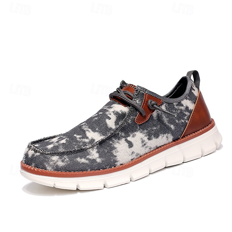 tênis masculino moderno slip-on, malha cinza com sola acolchoada, conforto leve para uso diário de 2025 por $26.99 –P3