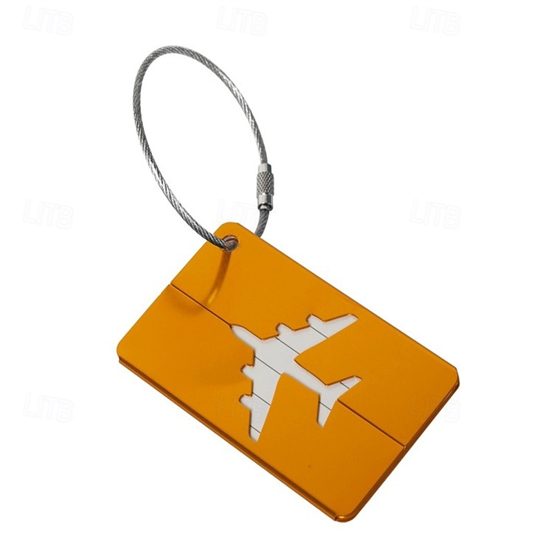 30 stuks metalen bagagelabels – reistaslabels in de vorm van een vliegtuig, zakelijk geschenk, kofferlabels voor ingecheckte bagage 2025 - $6.99 –P11