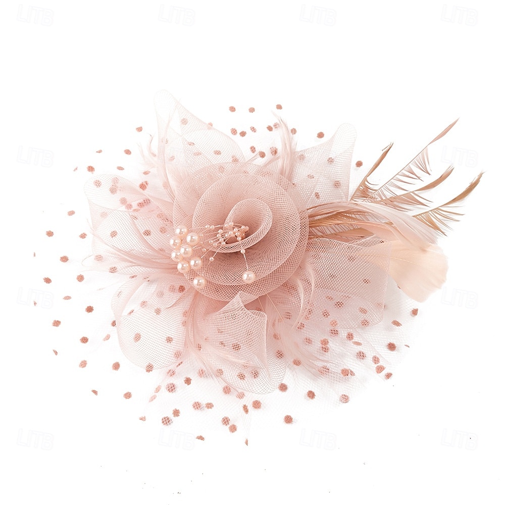 Peça para Cabeça Tule Penas Casamento Festa de Noite Elegante Casamento Com Penas Capacete Chapéu de 2025 por $12.99 –P8