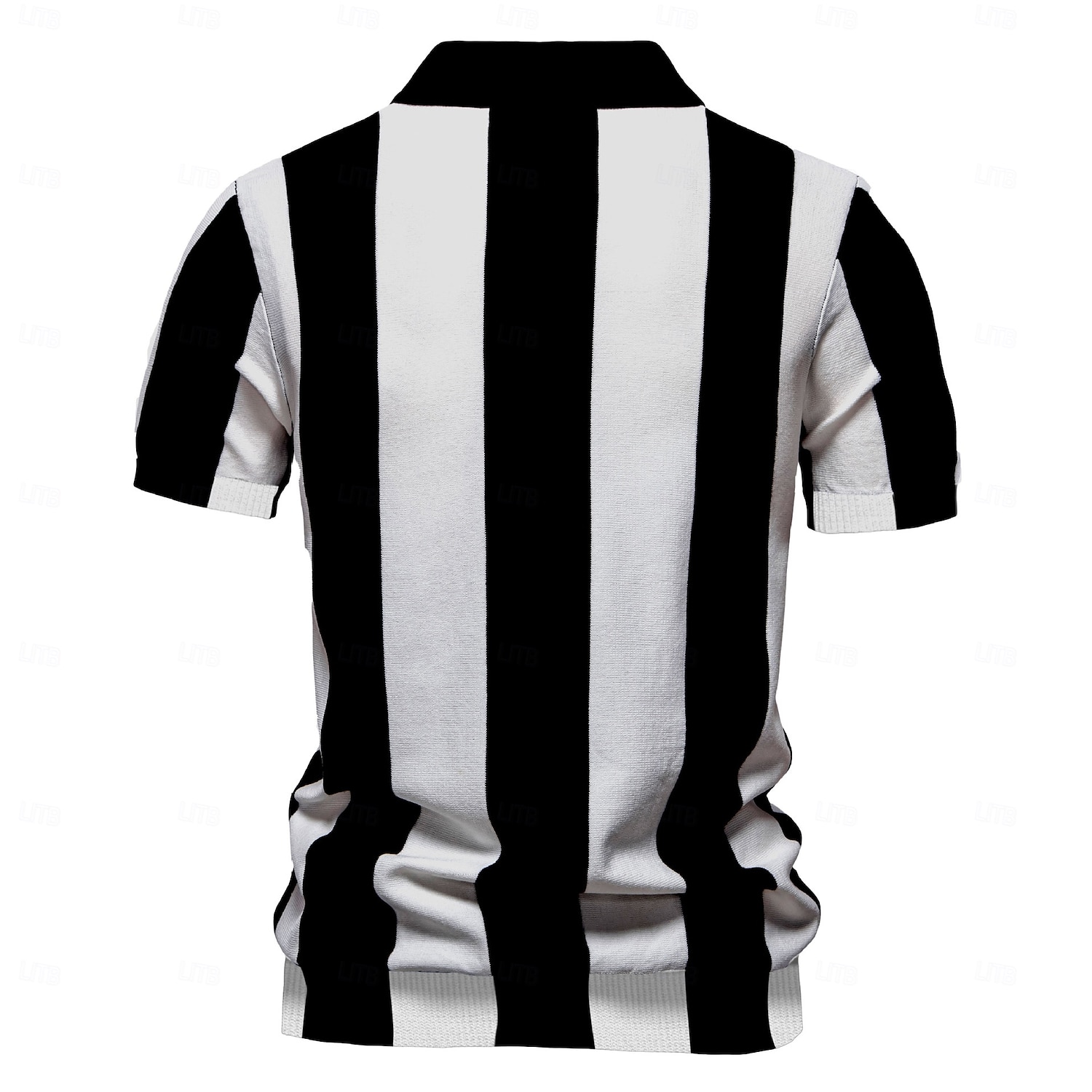 Per uomo Polo Maglione polo lavorato a maglia Formale Lavoro Collo ripiegato Manica Corta Confortevole Stile Vecchio Denaro A righe Strisce verticali Stripe-Trim Righe Primavera Nero Giallo Blu marino del 2025 a $27.99 –P2