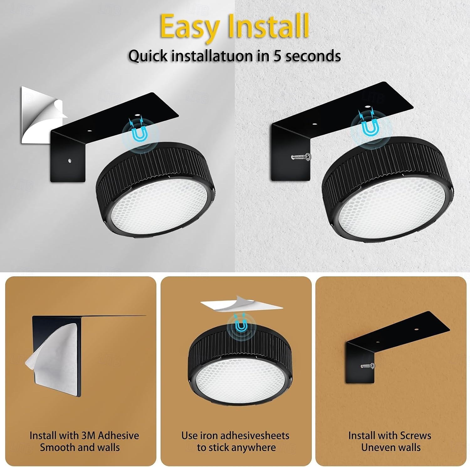 LED Wireless Picture Light, 20 RGB Color Magnetic Lights, Adjustable Timer Led Picture Frame Art Display Light, Wireless Gallery Display Wall Photo Light 2025 - $23.99 –P5