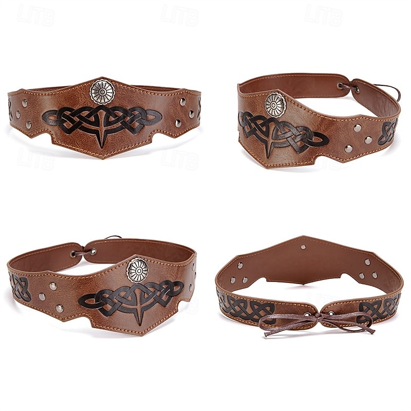 عتيق / معتق العصور الوسطى عصر النهضة تاج باندانا للرأس محارب الفايكينج ملابس تنكرية رجالي الفايكينج عيد الرعب مهرجان أداء مناسب للحفلات LARP للبالغين عقال 2025 - $12.49 –P4