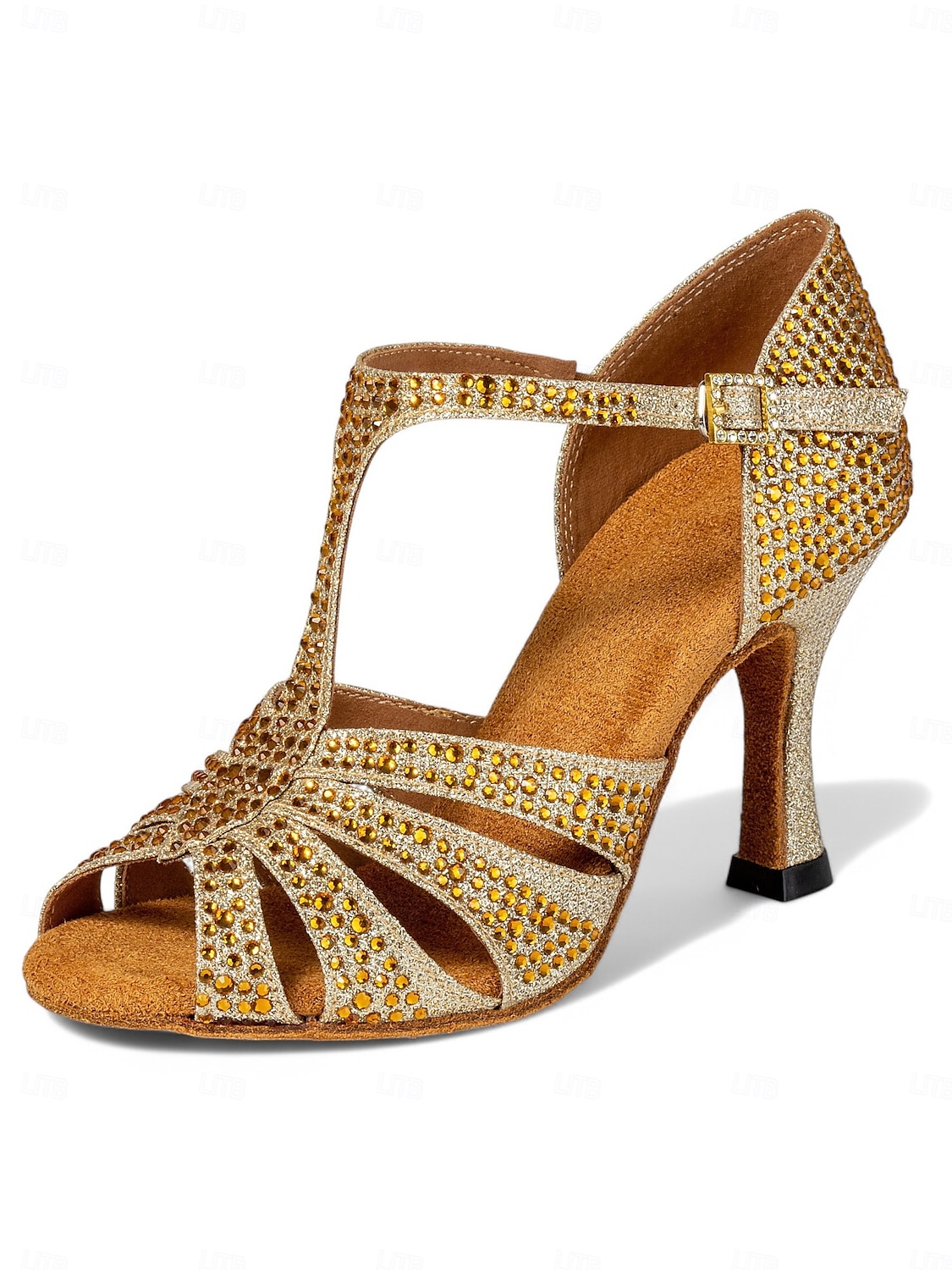 funkelnde Strass-Sandalen für Gesellschaftstanz – lateinamerikanische Salsa-Schuhe mit hohen Absätzen für Damen 2025 - AU $79.99 –P3