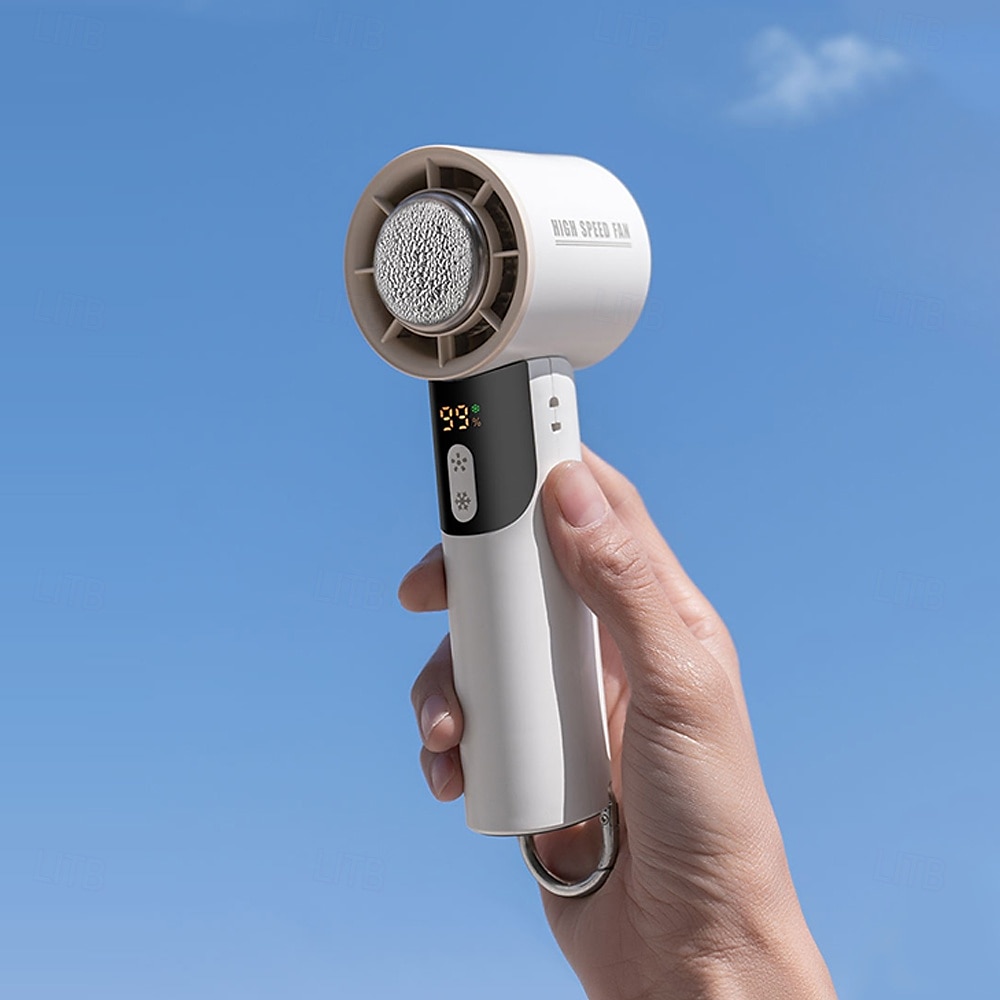 Portable Ice Cooling Fan with Cold Compress, Digital Display, 100-Speed Adjustable, USB Rechargeable 2025 - $29.99 –P6