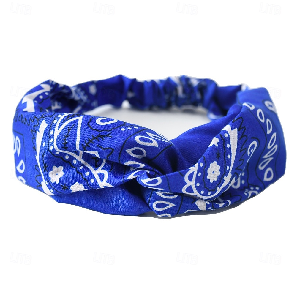 Fasce per testa bohemien elastiche con motivo paisley fasce per capelli in poliestere traspirante per danza hip hop e sport fasce rinfrescanti per sport abbigliamento casual tessuto assorbente del 2025 a $9.49 –P8