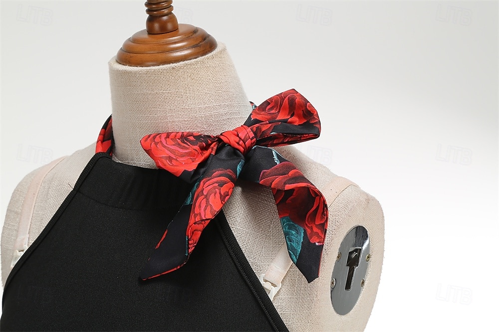 Retró 1950-es Rockabilly Ruhák Swing ruha Virágos Női Farsang Álarcos mulatság Hétköznapi viselet Felnőttek Ruha Hazatérő ruhák 2025 - $21.99 –P6