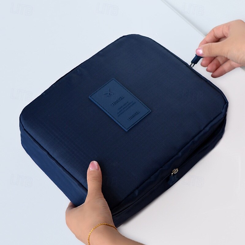2025年 旅行用メイクアップバッグ、大容量トイレタリーバッグ、化粧品や必需品を収納できるポータブル多機能スクエア収納ポーチ コレクション – $3.99 –P14