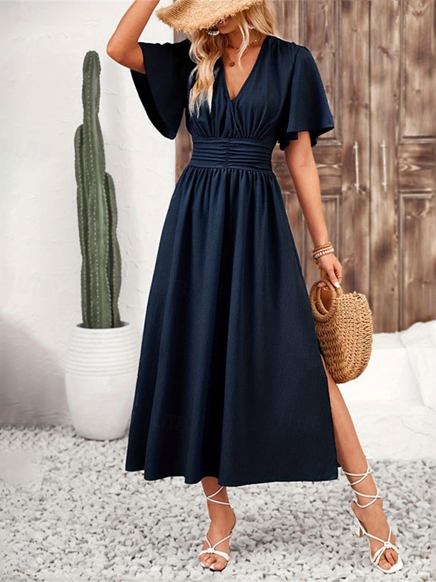 black and blue graduation dresses A Line Backless Royal Blue/Black Prom Dresses, Backless Graduation Dre jbydress