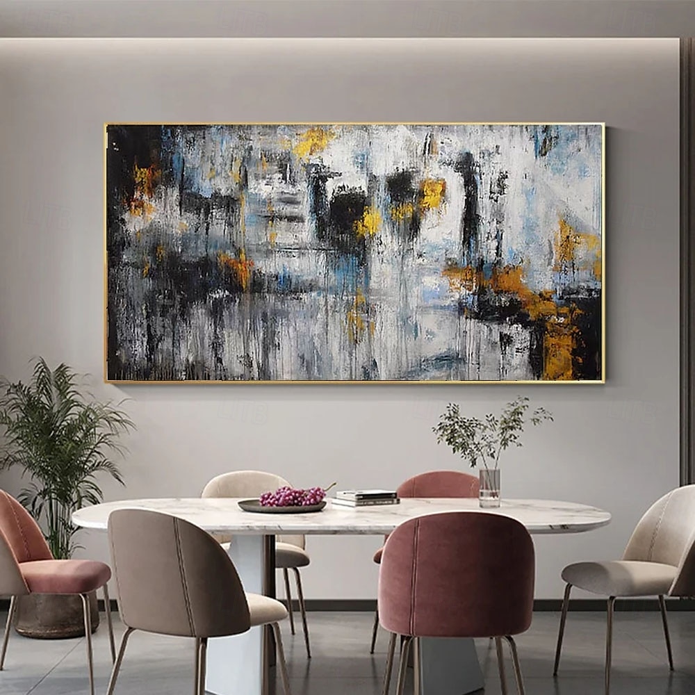 handmålad akryl olimålning stor bild canvaskonst oljemålning oversize handmålning akryl modern målning canvas abstrakt oljemålning för sovrum kontor hotell väggdekoration 2025 - $125.99 –P2